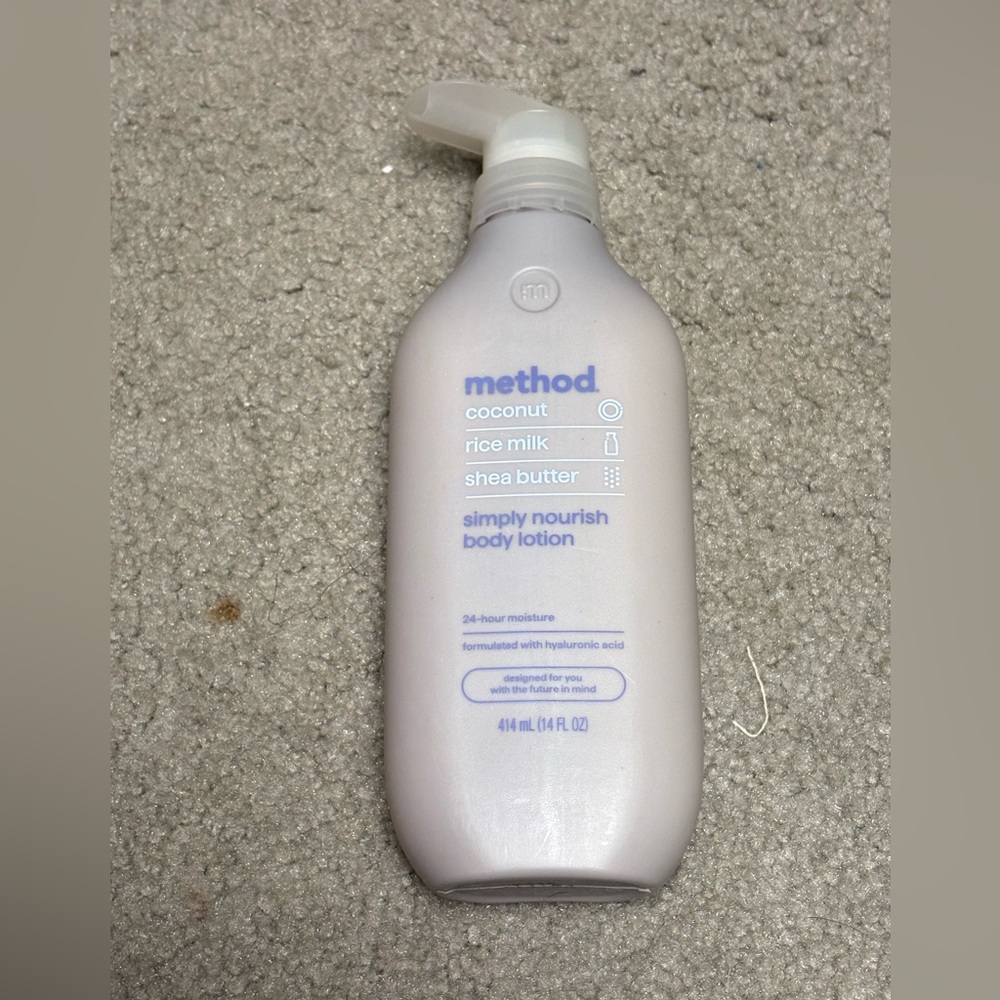 NWT Method simply nourish body lotion
- Coconut 
- Rice milk
- Shea butter
